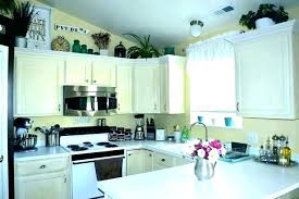 decorating above kitchen cabinets