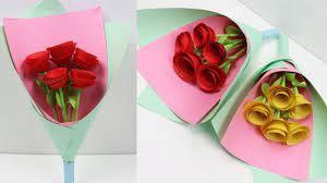 Diy mother's day paper flower bouquet. Diy How To Make Paper Rose Flower Bouquet Step By Step Bouquets Making Tutorial With Roses Flowers Youtube