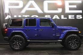 Used 2018 Jeep Wrangler Unlimited Sahara 4x4 Lifted Custom For Sale In Hattiesburg Ms 39402 Pace Auto Sales Jeep Wrangler Unlimited Jeep Wrangler Blue Jeep