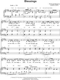 Laura Story Blessings Sheet Music In B Major Transposable Download Print Sheet Music Piano Music Easy Listening Music