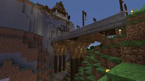 Minecraft Wooden Bridge Google Search Minecraft Underground Minecraft Houses Blueprints Minecraft Bridges