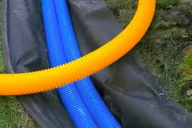 Available with or without sock. How Perforated Drainage Pipe Works French Drain Systems Curtain Drains Macomb Oakland Lapeer St Clair County