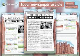 Newspaper reports ks2 — planning stage. Year 6 Model Text Newspaper Report The Tudors Henry Weds Again P6 Grade 5 5th Class Grammarsaurus