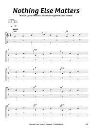 Nothing else matters by metallica arranged for lever harp by tamsin dearnley. Ukulele Nothing Else Matters Metallica Gitarre Noten Gitarre Lieder Gitarrenlieder