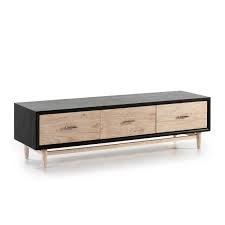 Take off any stain or paint on the furniture. Tv Furniture 160x45x45 Wood Black White Washed