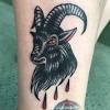 08.04.2017 · cool traditional goat head tattoo on left thigh. 3