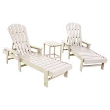 Celestine Coastal Recycled Sand Outdoor Chaise Set 3 Piece Outdoor Chaise Lounge Chair Outdoor Outdoor Armchair