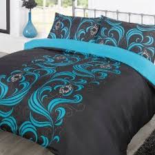 Black And Teal Comforter Set Pin By Penny Link On Bedspreads Bedding Set Bed Decor Teal Bedding
