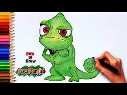 How To Draw Pascal Tangled Easy Drawing For Kids Easy Drawings Drawing Tutorial Easy Drawing For Kids