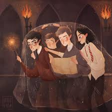 Catalak James Potter Kilkuyruk Petter Pettigrew Aylak Remus Lupin Patiayak Sirius Black Harry Potter Illustrations Harry Potter Art Harry Potter Drawings