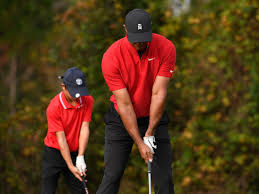 Charlie woods was lining up for a putt sunday on the last day of the pnc championship down in orlando on the 10th hole. Photos Charlie Woods Tiger Woods Play Golf Together Look Like Twins Insider