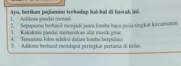 Mar 24, 2017 · pengertian kalimat kritikan dan pujian. Tolong Ya Teman Teman Berikan Kalimat Pujian Pada Kalimat Di Atas Terimakasih Brainly Co Id