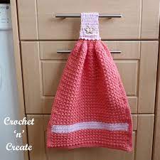 In the crochet handbook, florence schultz teaches you all you need to know to learn. Crochet Hanging Kitchen Towel Free Crochet Pattern Crochet N Create