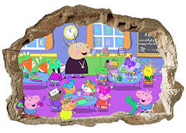 Let their creativity soar with sticker and decal packs that include mommy daddy george and more. Peppa Pig Wall Stickers Peppa Pig Family Wall Murals Peppa Pig Bedroom Boys Girls Wall Decals Buy Online In Bahamas At Bahamas Desertcart Com Productid 93167366