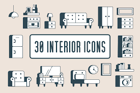 Interior Furniture Icons 30 In 2020 Interior Design Website Icon Webpage Design
