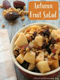 Serve with chocolate sauce or yogurt. Autumn Fruit Salad Gluten Free Homemaker