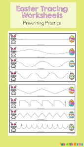 Because this is a puzzle that kids will be handling a lot, i highly recommend laminating the pages for durability as we well. Easter Tracing Worksheets For Preschoolers Fun With Mama