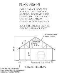 Check spelling or type a new query. 2 Car Attic Garage Plan With Shop In Back 864 5 24 X 36