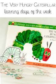 The very hungry caterpillar ideas and printables. Learning To Read Days Of The Week