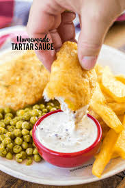 Homemade Tartar Sauce You Ll Never Buy Jarred Tartar Sauce Again Perfect With Our Favorite Sea In 2020 Homemade Tartar Sauce Tartar Sauce Balsamic Bbq Sauce Recipe