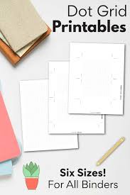 Download 2pk on 8.5 x 11 printable pdf here: Dot Grid Paper Printable Free Bullet Journal Page Savor Savvy