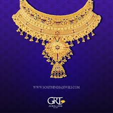 22k Gold Choker From Grt Jewellers South India Jewels Gold Choker Gold Fashion Necklace Gold Necklace Designs
