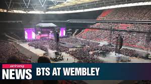 Image result for concert stadium stadium wembley stadium wembley. Bts Holds Historic Concert At Wembley Stadium Youtube