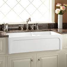 32.87 l x 20.75 w x 10 d; Contemporary Stainless Steel Kitchen Sink Signature Hardware