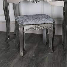 This elegant vintage juliette range from lpd will look stunning in any home. Mirrored Dressing Table Stool Tiffany Range
