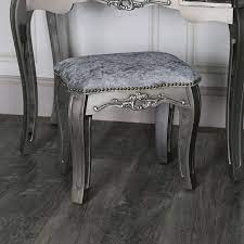 A creative chair to match. Mirrored Dressing Table Set Tiffany Range Melody Maison