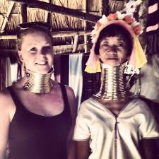 The rings create an illusion. Oldest Member And Longest Neck Of The Long Neck Tribe Padaung Cheesy Tourist Photo Was A Must Backpacking