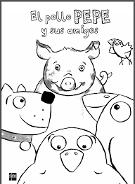 Pollo Pepe Para Colorear