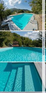 Piscina Dim Mt 10x5 Con Scala Laterale Trampolino E Pavimentazione In Pietra Ricostruita Piscina Piscine Progettazione Di Giardini