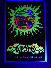 Sublime Black Light Poster Black Light Posters Hippie Bedroom Decor Light Art