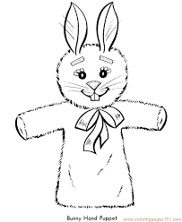 The tongue will be inside. Bunny And Puppet Coloring Page For Kids Free Easter Bunnies Printable Coloring Pages Online For Kids Coloringpages101 Com Coloring Pages For Kids