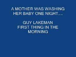 The one who tucked me in at night, the one who stopped my crying, the one who. A Mother Was Washing Her Baby One Night Youtube