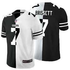 Earn 3% on eligible orders of indianapolis colts jerseys at fanatics.com. Nike Colts 7 Jacoby Brissett Black And White Split Vapor Untouchable Limited Jersey