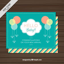 Find baby shower decorations like banners, welcome signs, labels, and favor boxes you can print for free. Free Vector Cute Baby Shower Card With Balloons