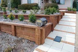 Found On Bing From Www Pinterest Com Wood Retaining Wall Wooden Retaining Wall Retaining Wall Design