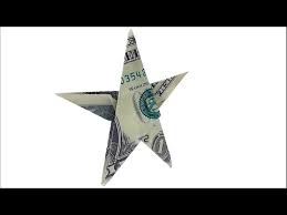 This money origami craft is great for hanging from a string during christmas. Money Origami Star Dollar Origami Designed By John Montroll Youtube
