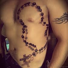 Most popular is the biblical version, where jesus christ was as mentioned, a cross tattoo is open to a lot of customization. 47 Classic Rosary Tattoos For Rib