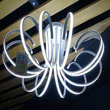 Lampadario a sospensione, lampade da soffitto, plafoniere da parete o soffitto. Lampadario Lampada 8 Neon Luce Led Soffitto Sospensione Pendente Moderno Design