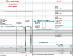 Installation and service equipment stickers. Free Hvac Repair Service Invoice Template Pdf Word Excel