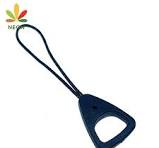 High Quality Custom Zipper Puller Strong Nylon Cord with Fancy PVC Relief  Logo Durable Rubber Zipper Rope Plastic Material