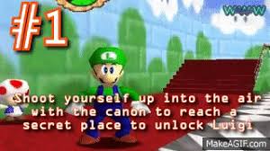 He's slower than everyone else, . 10 Ways To Unlock Luigi In Super Mario 64 On Make A Gif