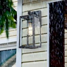 4.3 out of 5 stars 38. Dusk To Dawn Sensor Outdoor Wall Sconce Exterior Wall Lantern Fixture With E26 Base Socket Wall Mount Lights Anti Rust Waterproof Matte Black Wall Lamp With Clear Glass Shade For Garage Doorway