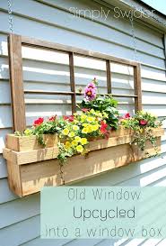 How To Turn Old Windows Into Window Box Planters Diy Outdoor Window Decor Window Box Diy Planters