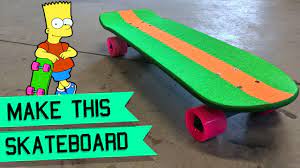 How To Make The Bart Simpson Skateboard Diy Penny Board Youtube Skateboard Penny Board Bart Simpson