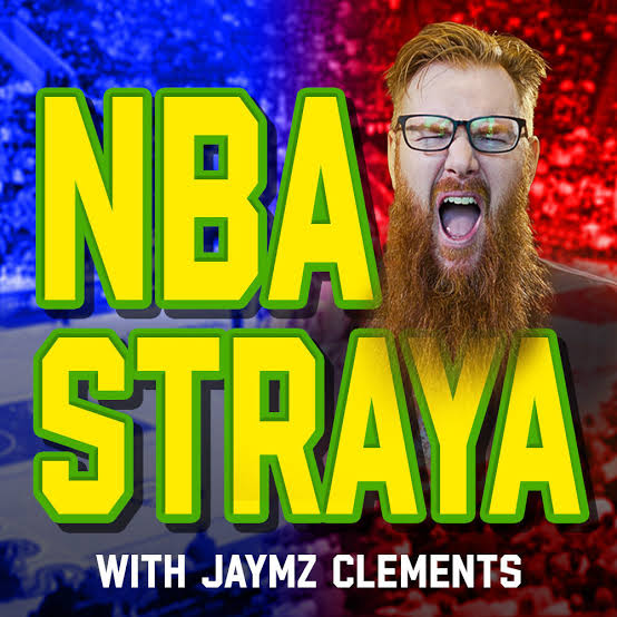 NBA Straya podcast logo with Jaymz Clements