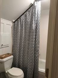 Breathtaking Attic Bathroom Ideas Bathroom Remodel Diy Shower Curtain Shower Curtain Rods Slanted Ceiling